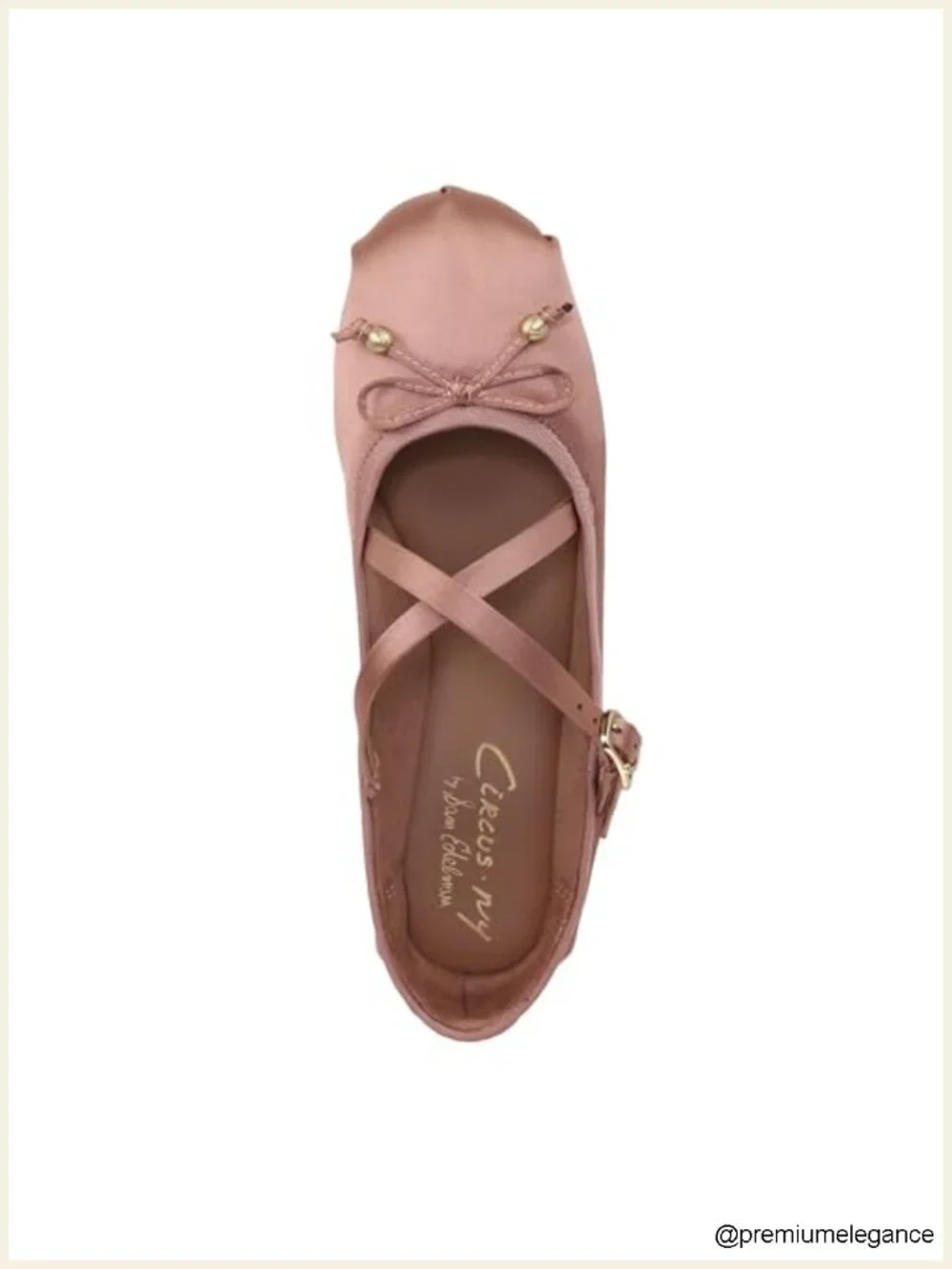 Ballet Flat with Bow Detail, Synthetic Sole, Round Toe